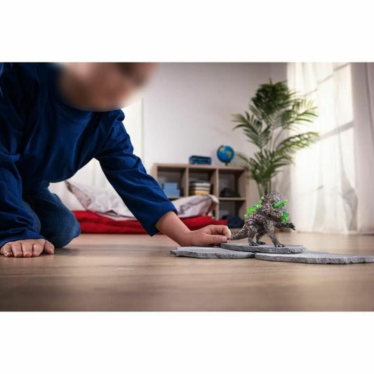 Figura îmbinată Schleich Figura de piedra de triceratops Eldrador - Jucarii si jocuri, Păpuși și figurine