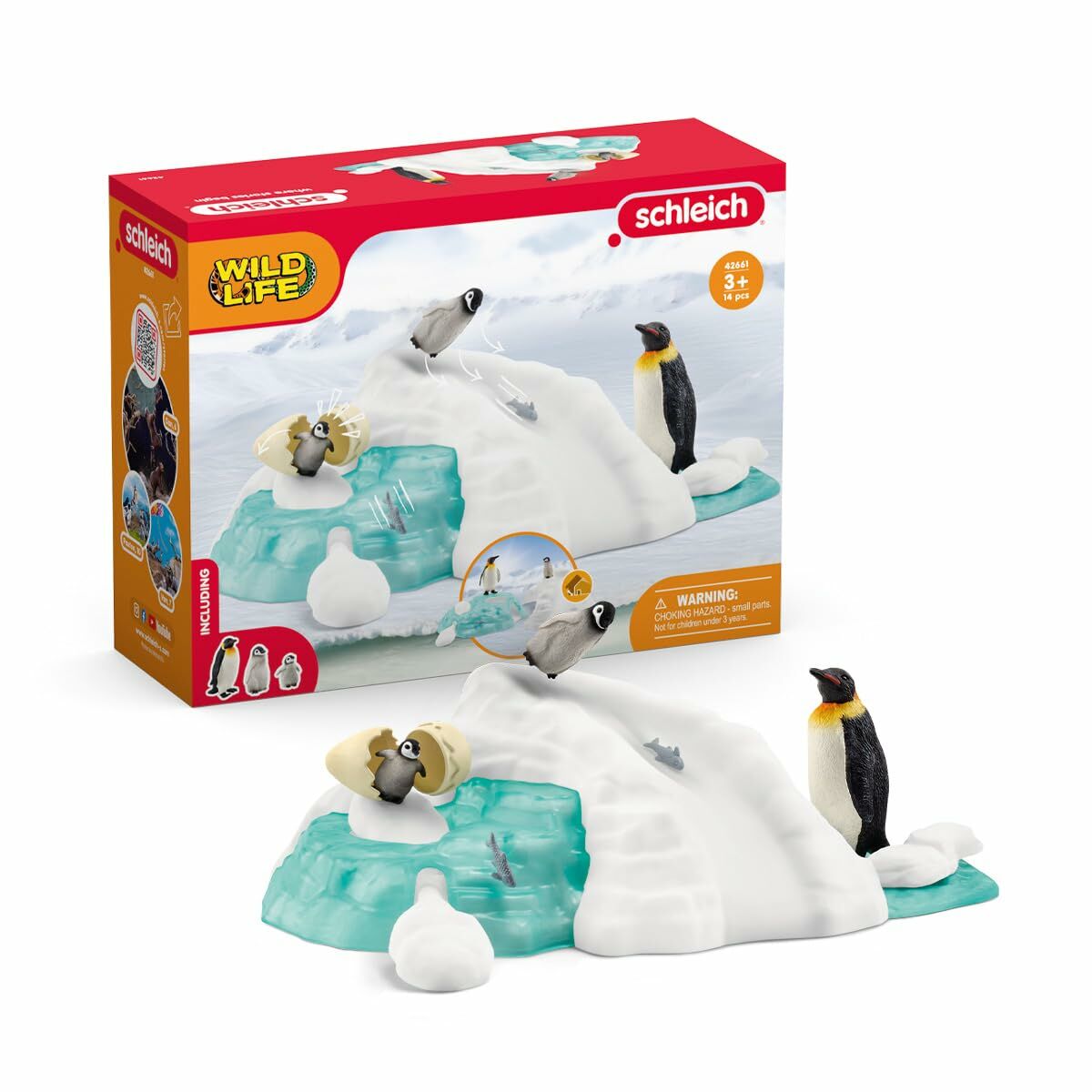 Playset Schleich Penguin Family on the Ice Floe - Jucarii si jocuri, Păpuși și figurine