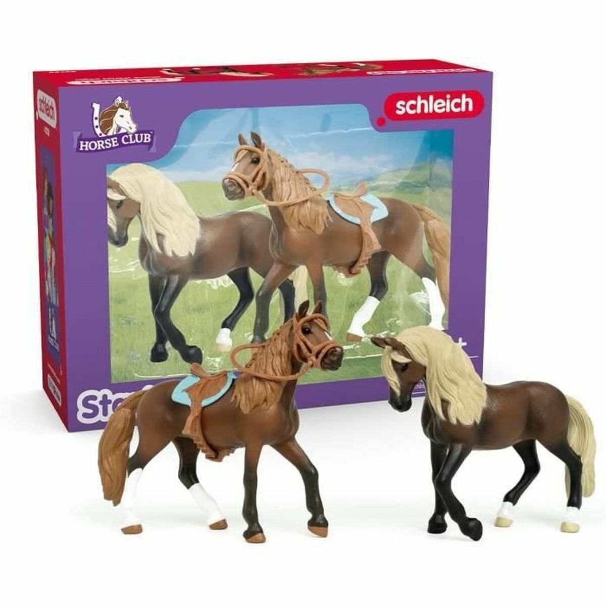 Playset Schleich Horse Club 4 Piese - Jucarii si jocuri, Păpuși și figurine