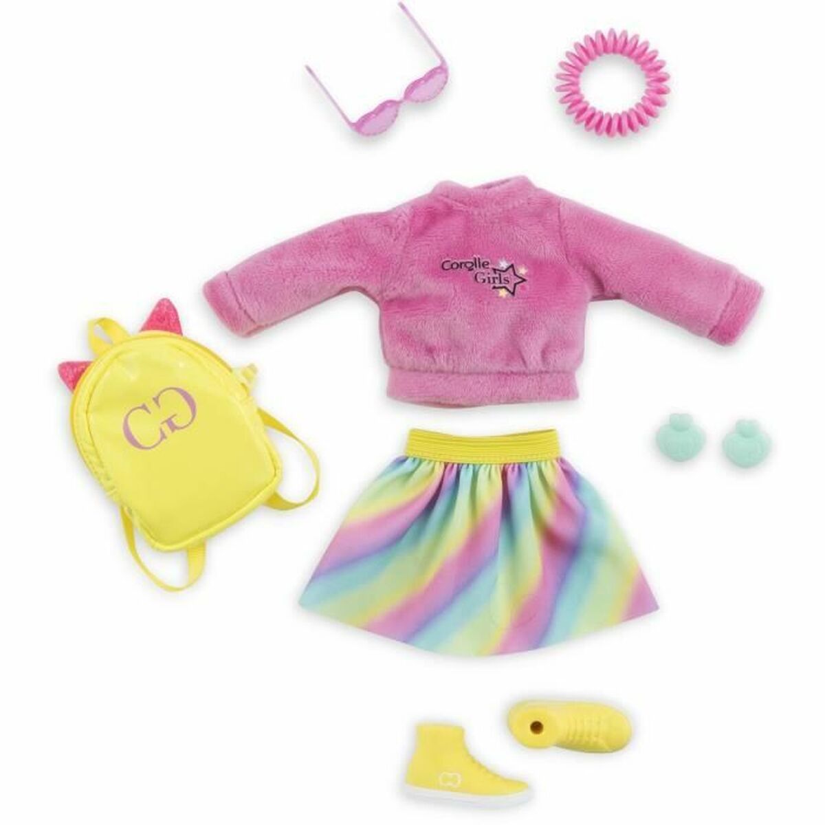 Accesorii pentru papusi Corolle Fluo dressing room - Jucarii si jocuri, Păpuși și accesorii