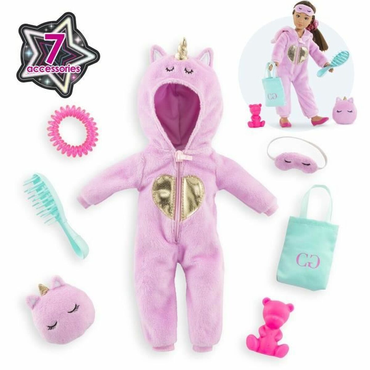 Accesorii pentru papusi Corolle Unicorn Jumpsuit Dressing - Jucarii si jocuri, Păpuși și accesorii