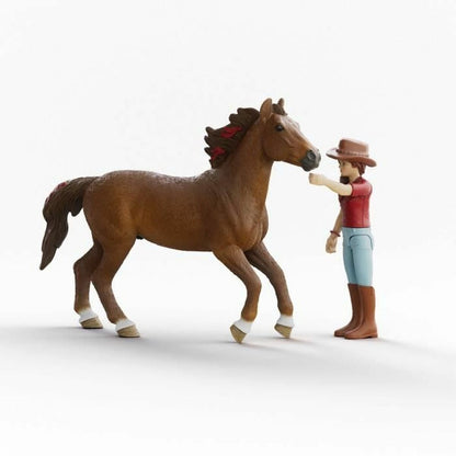 Playset Schleich Horse Club 42711 Hannah & Cayenne - Jucarii si jocuri, Păpuși și figurine