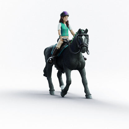 Playset Schleich Horse Club 42712 Lisa & Storm - Jucarii si jocuri, Păpuși și figurine