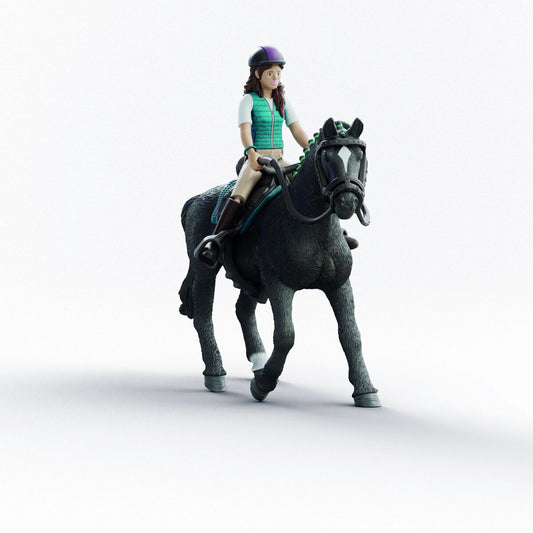 Playset Schleich Horse Club 42712 Lisa & Storm - Jucarii si jocuri, Păpuși și figurine