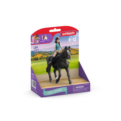 Playset Schleich Horse Club 42712 Lisa & Storm - Jucarii si jocuri, Păpuși și figurine