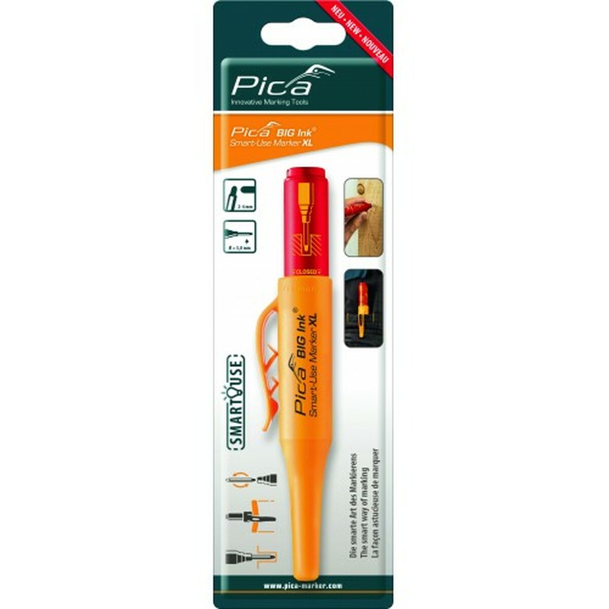 Marker Pica BIG Ink XL Roșu - Birou și papetărie, Pixuri, creioane și articole de scris