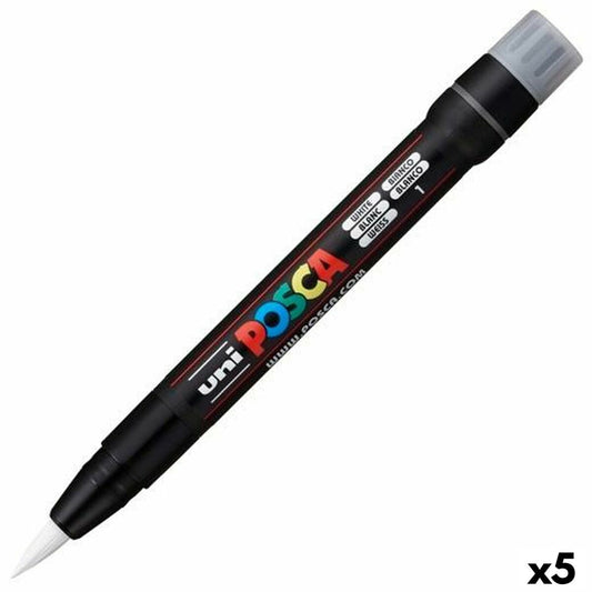Carioci POSCA PCF-350 Alb (5 Unități) - Birou și papetărie, Pixuri, creioane și articole de scris