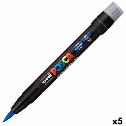 Carioci POSCA PCF-350 Albastru (5 Unități) - Birou și papetărie, Pixuri, creioane și articole de scris
