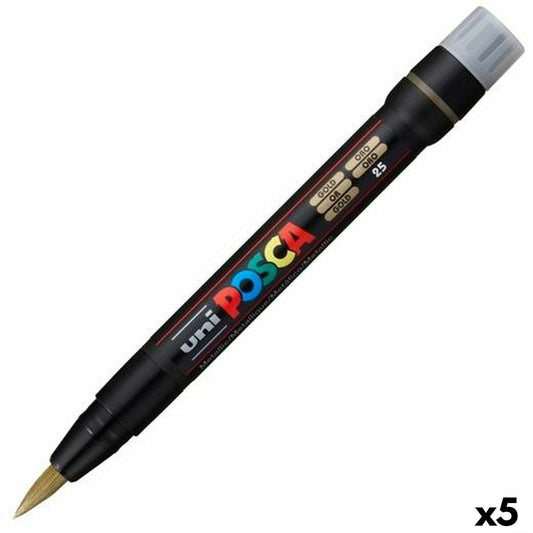 Carioci POSCA PCF-350 Auriu* (5 Unități) - Birou și papetărie, Pixuri, creioane și articole de scris