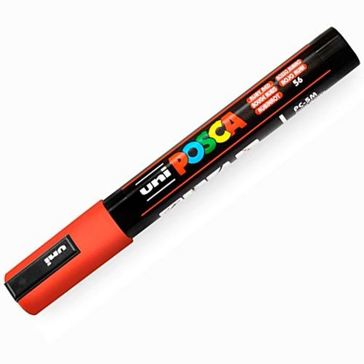 Marcaj de vopsea acrilică POSCA PC-5M Rubin 1,8-2,5 mm (6 Unități) - Birou și papetărie, Pixuri, creioane și articole de scris