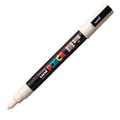 Marcaj de vopsea acrilică POSCA PC-3M Bej 0,9-1,3 mm (6 Unități) - Birou și papetărie, Pixuri, creioane și articole de scris