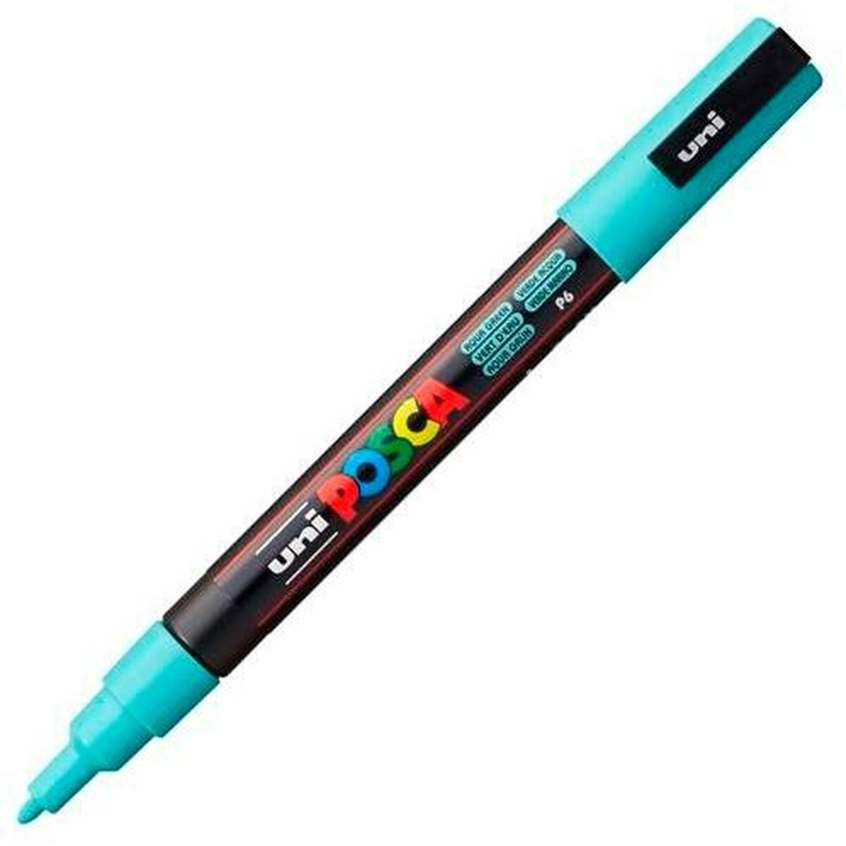 Cariocă POSCA PC-3M Verde Turcoaz (6 Unități) - Birou și papetărie, Pixuri, creioane și articole de scris