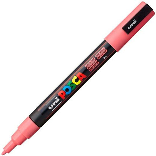 Marcaj de vopsea acrilică POSCA PC-3M Coral 0,9-1,3 mm (6 Unități) - Birou și papetărie, Pixuri, creioane și articole de scris