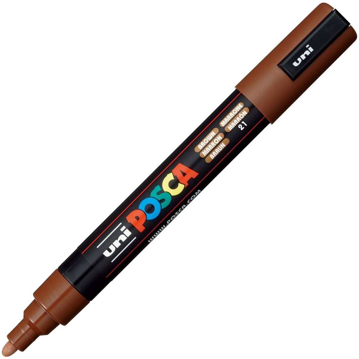 Carioci POSCA PC-5M Maro (6 Unități) - Birou și papetărie, Pixuri, creioane și articole de scris