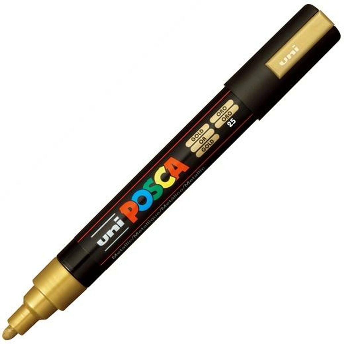Carioci POSCA PC-5M Auriu* (6 Unități) - Birou și papetărie, Pixuri, creioane și articole de scris