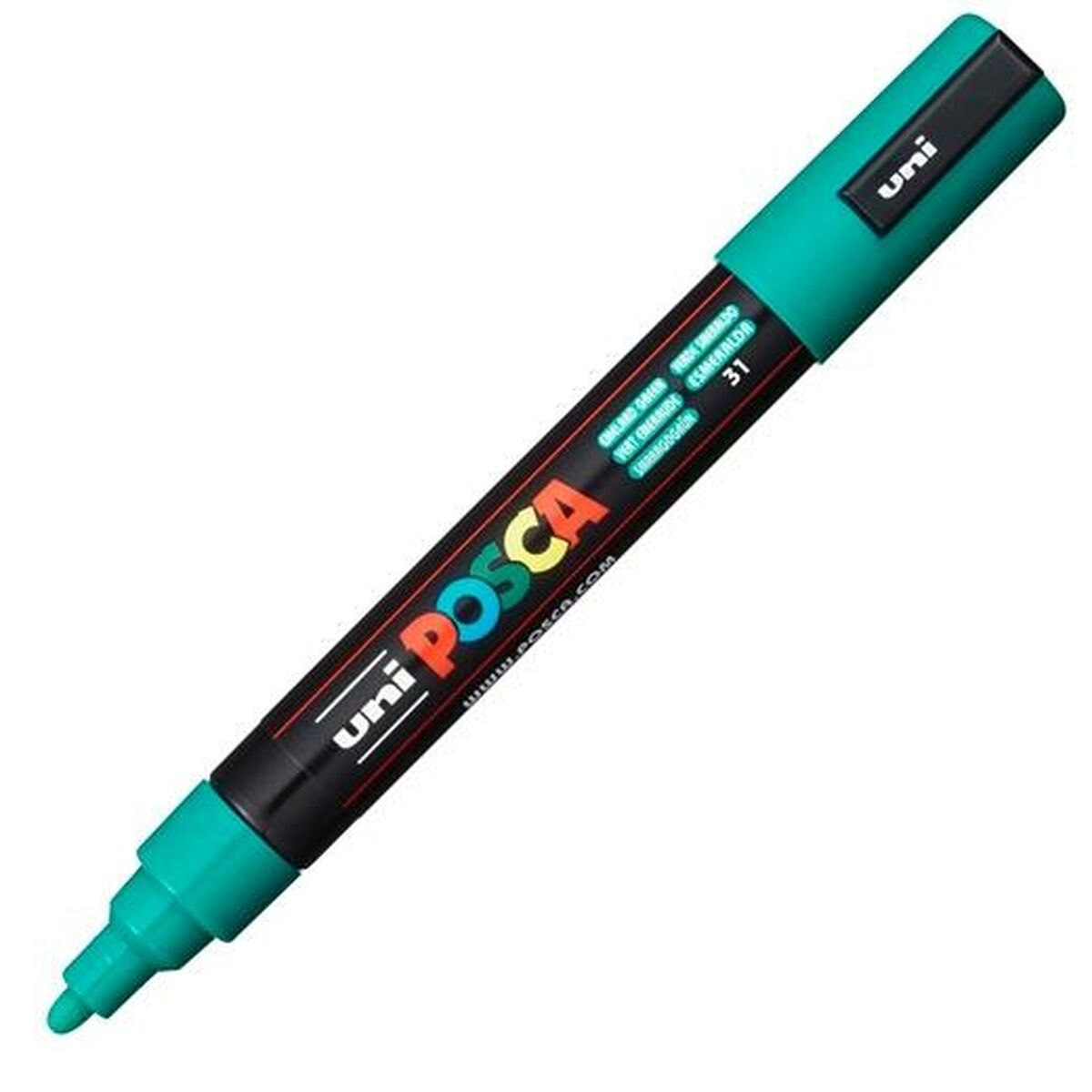 Marcaj de vopsea acrilică POSCA Verde Smarald (6 Unități) - Birou și papetărie, Pixuri, creioane și articole de scris