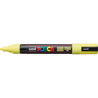 Marcaj de vopsea acrilică POSCA PC-5M Galben 1,8-2,5 mm (6 Unități) - Birou și papetărie, Pixuri, creioane și articole de scris