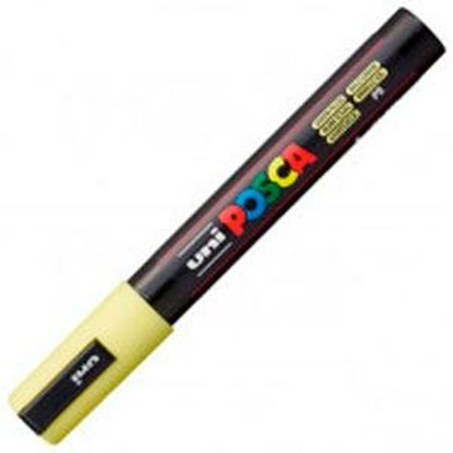 Marcaj de vopsea acrilică POSCA PC-5M Galben 1,8-2,5 mm (6 Unități) - Birou și papetărie, Pixuri, creioane și articole de scris