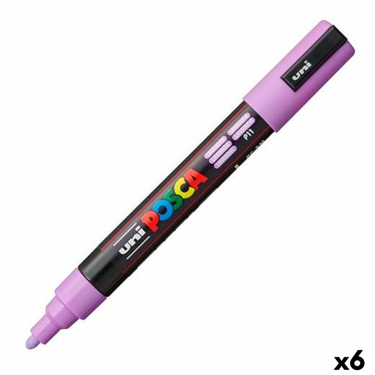 Cariocă POSCA PC-5M Lavandă (6 Unități) - Birou și papetărie, Pixuri, creioane și articole de scris