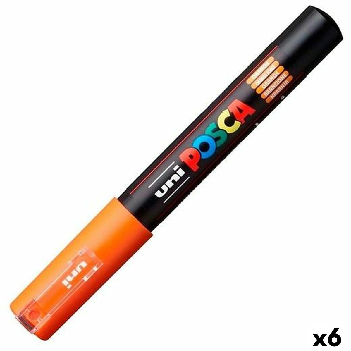 Cariocă POSCA PC-1M Portocaliu (6 Unități) - Birou și papetărie, Pixuri, creioane și articole de scris