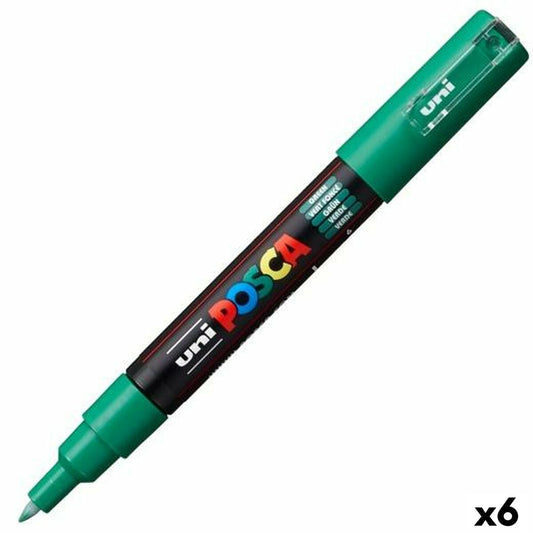 Carioci POSCA PC-1M Verde (6 Unități) - Birou și papetărie, Pixuri, creioane și articole de scris