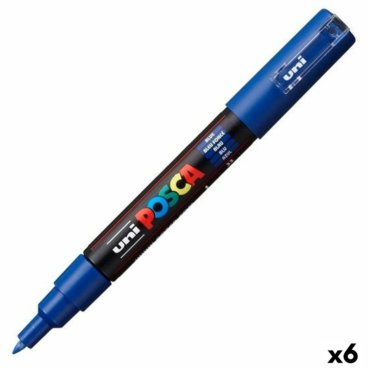 Carioci POSCA PC-1M Albastru (6 Unități) - Birou și papetărie, Pixuri, creioane și articole de scris