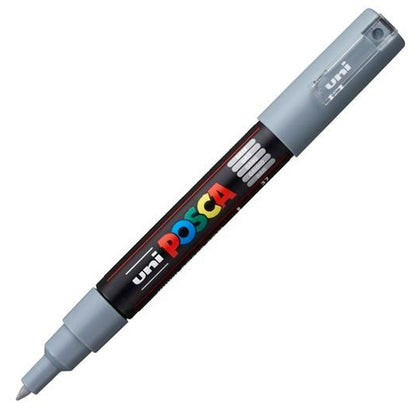 Carioci POSCA PC-1M Gri (6 Unități) - Birou și papetărie, Pixuri, creioane și articole de scris