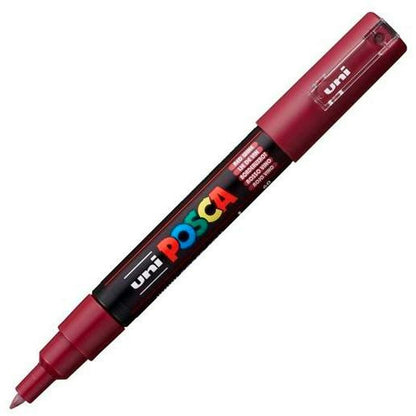Cariocă POSCA PC-1M Roșu Bordo (6 Unități) - Birou și papetărie, Pixuri, creioane și articole de scris