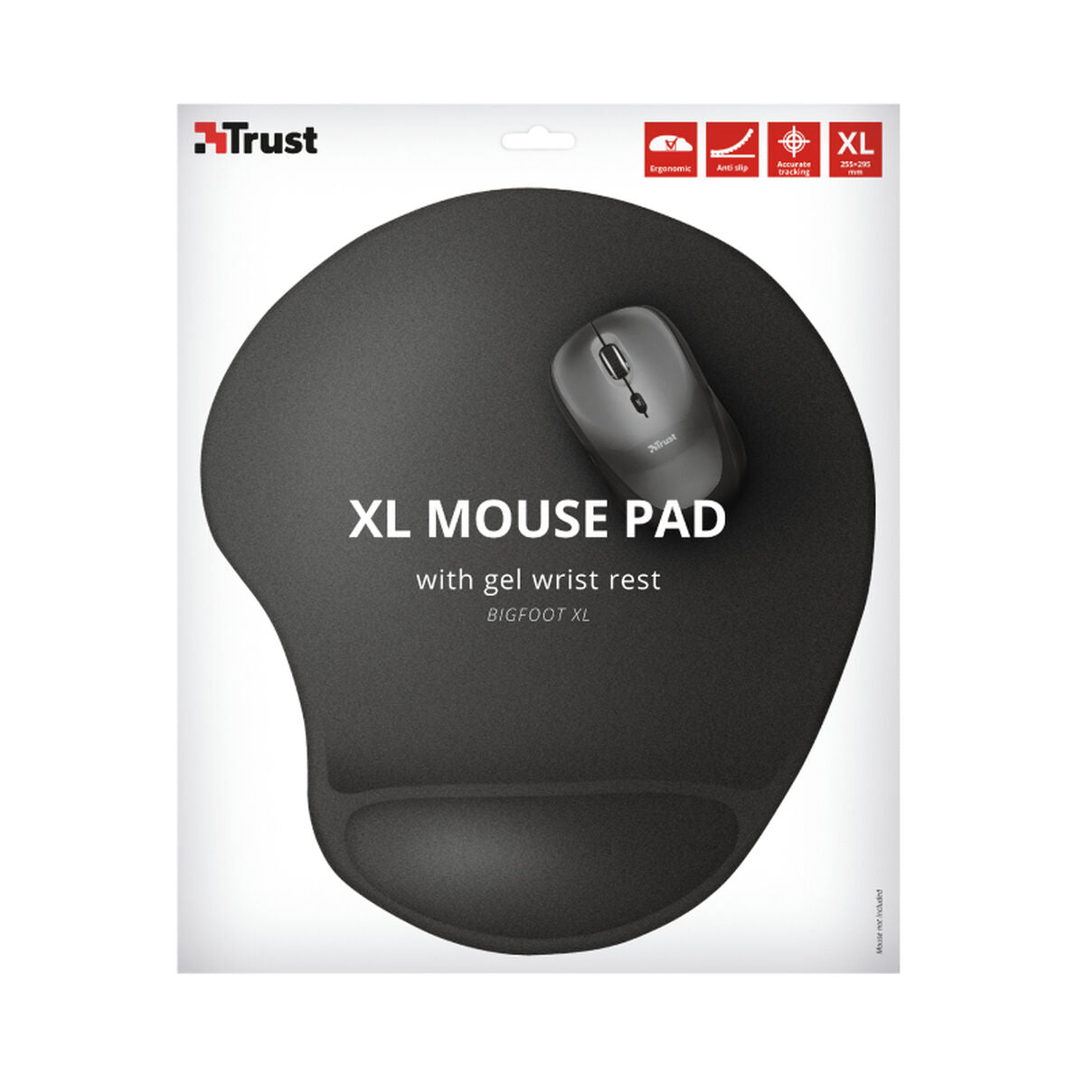 Covoraș antiderapant Trust BigFoot XL Negru - Tehnică de calcul, Accesorii