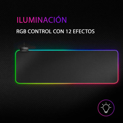 Covoraș Gaming cu Iluminat LED Mars Gaming MMPRGB2 Negru - Tehnică de calcul, Accesorii