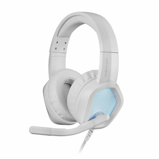 Cască cu Microfon Gaming Mars Gaming MH320W LED RGB Stereo Gri - Electronică, Joc video