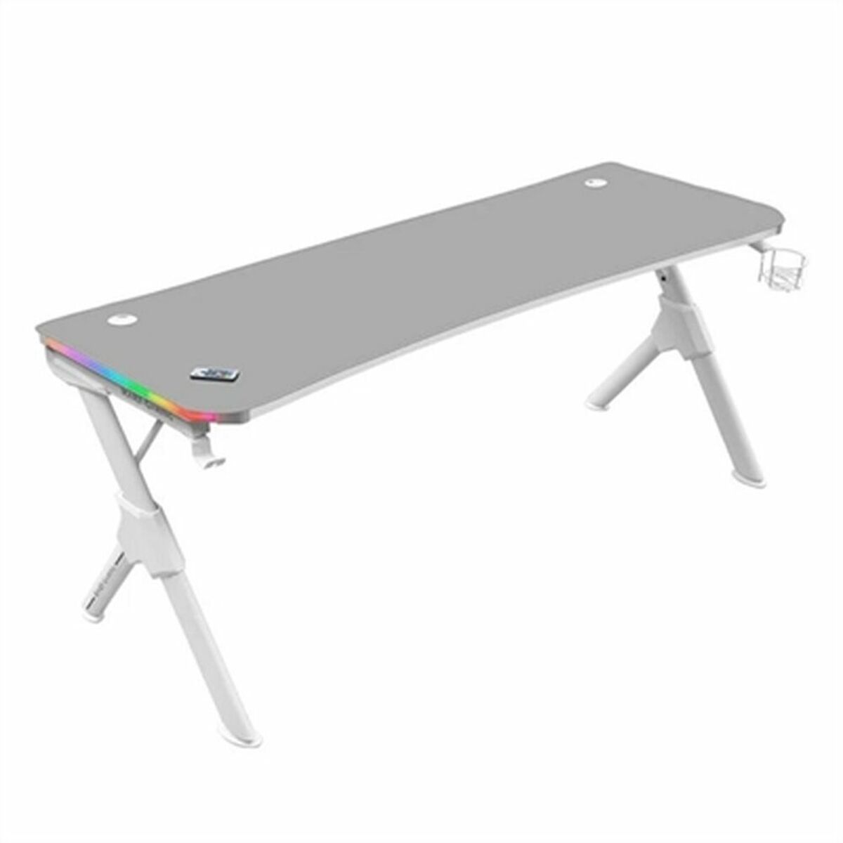 Birou Mars Gaming MGDXLRGBW LED RGB Alb Oțel 160 x 60 cm - Acasă și bucătărie, Mobilă