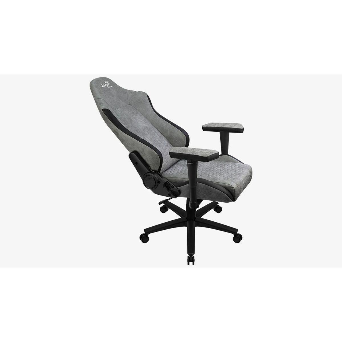 Scaun Gaming Aerocool Crown AeroSuede Negru Gri - Acasă și bucătărie, Mobilă
