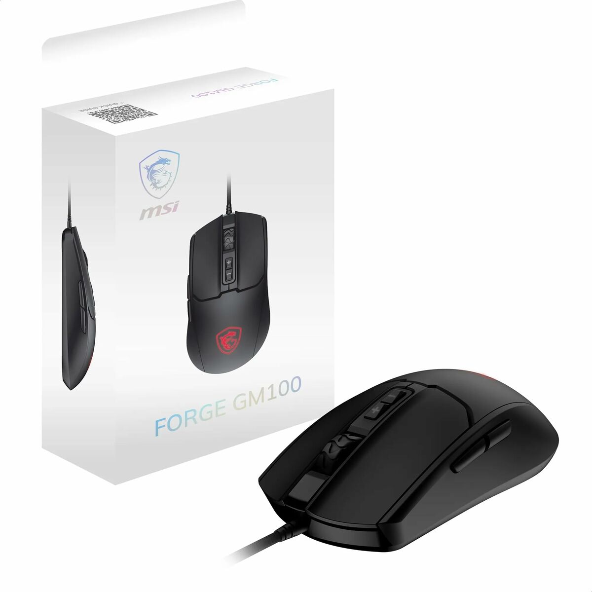 Mouse MSI FORGE GM100 Negru 6400 dpi - Tehnică de calcul, Accesorii
