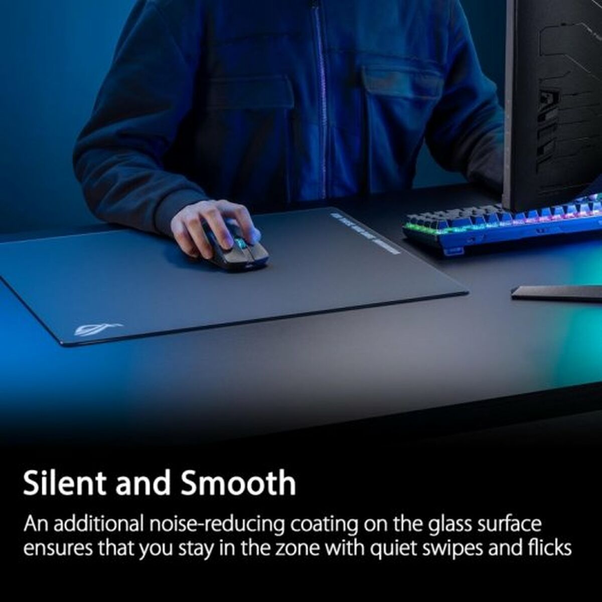 Covoraș de șoarece Asus 90MP03L0-BPUA00 Negru - Tehnică de calcul, Accesorii