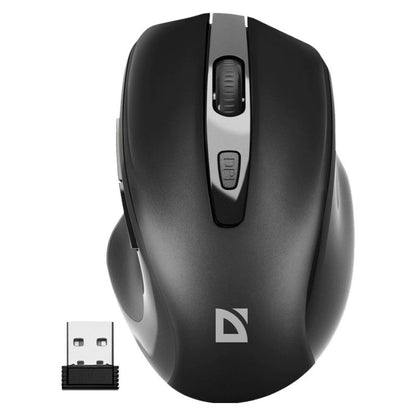 Mouse Fără Fir Optic Defender DEFENDER PRIME MB-053 RF SILENT Negru - Tehnică de calcul, Accesorii