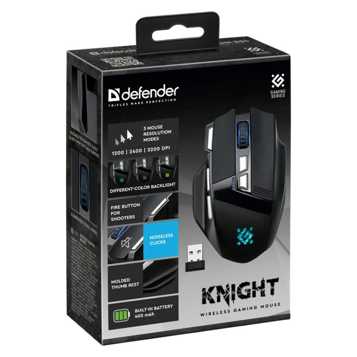 Mouse Gaming Defender GM-885 KNIGHT Negru 3200 DPI - Tehnică de calcul, Accesorii