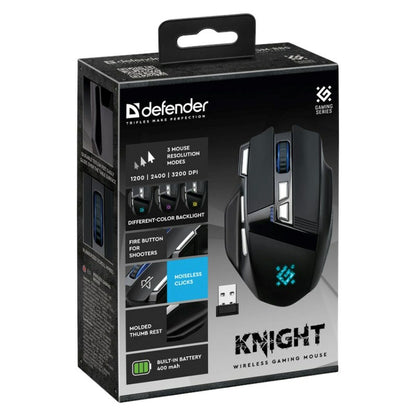 Mouse Gaming Defender GM-885 KNIGHT Negru 3200 DPI - Tehnică de calcul, Accesorii