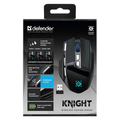 Mouse Gaming Defender GM-885 KNIGHT Negru 3200 DPI - Tehnică de calcul, Accesorii