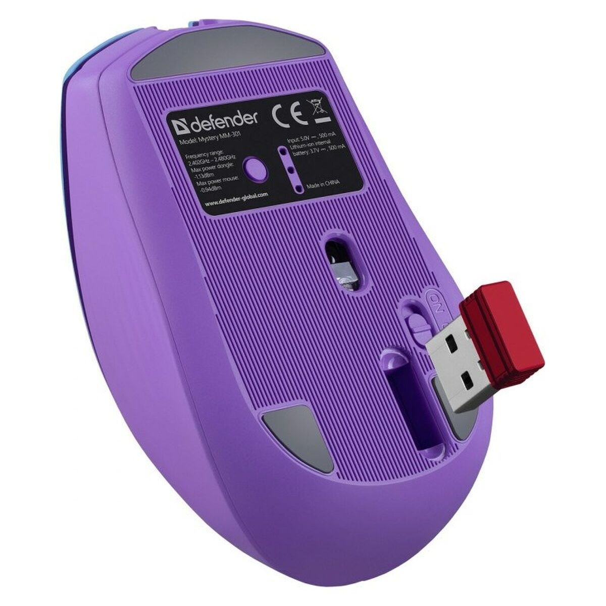 Mouse Bluetooth Fără Fir Defender MISTERIO MM-301 Purpuriu - Tehnică de calcul, Accesorii