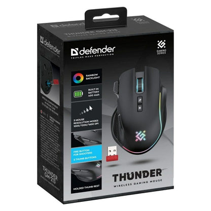 Mouse Gaming Defender GM-213 THUNDER Negru - Tehnică de calcul, Accesorii