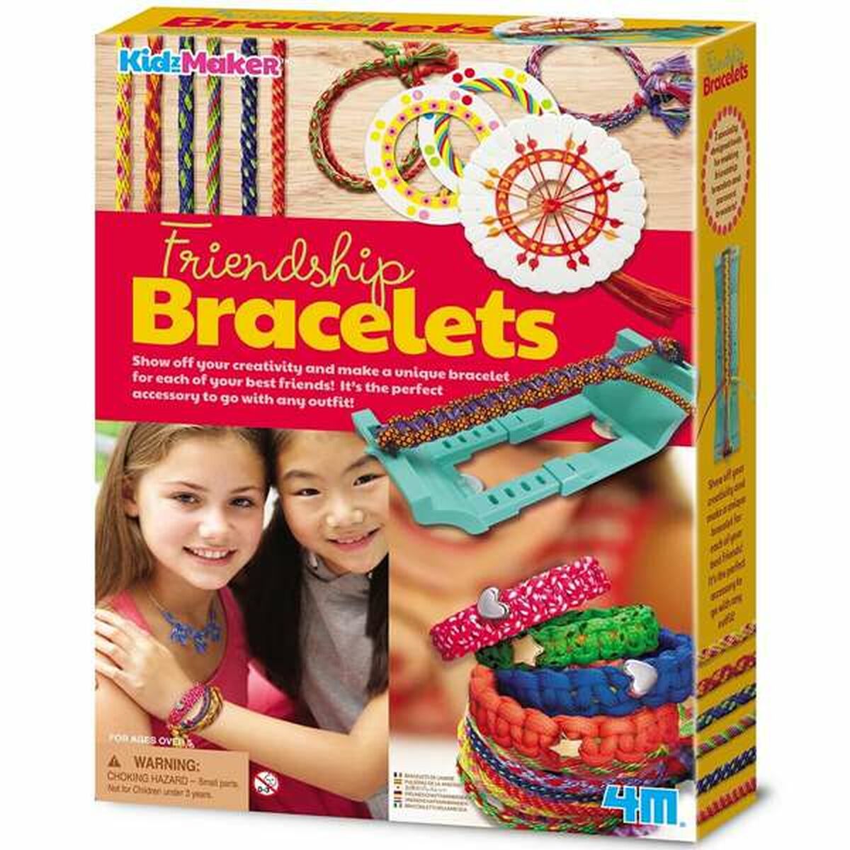 Kit de Creare Brățări Toynamics Friendship 20,5 x 5,5 x 27,5 cm - Jucarii si jocuri, Activități creative