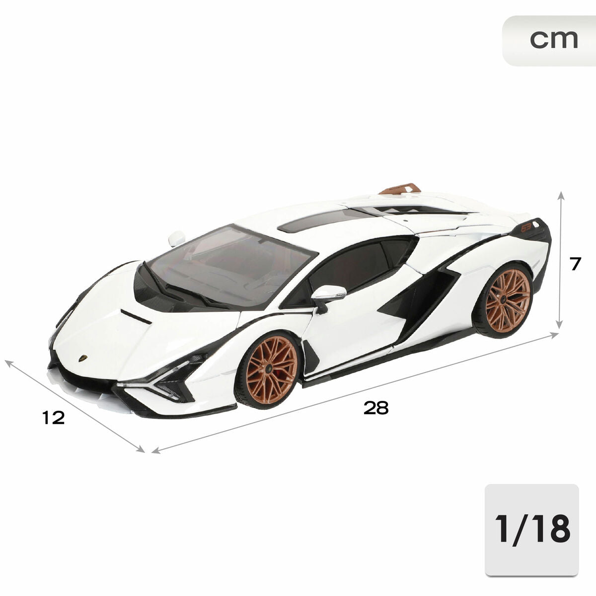 Mașină Bburago GT-Lamborghini Sian FKP 37 1:18 - Jucarii si jocuri, Vehicule