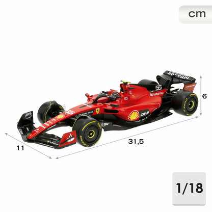 Mașină Bburago Ferrari F1 Racing SF23 #55 C 1:18 - Jucarii si jocuri, Vehicule