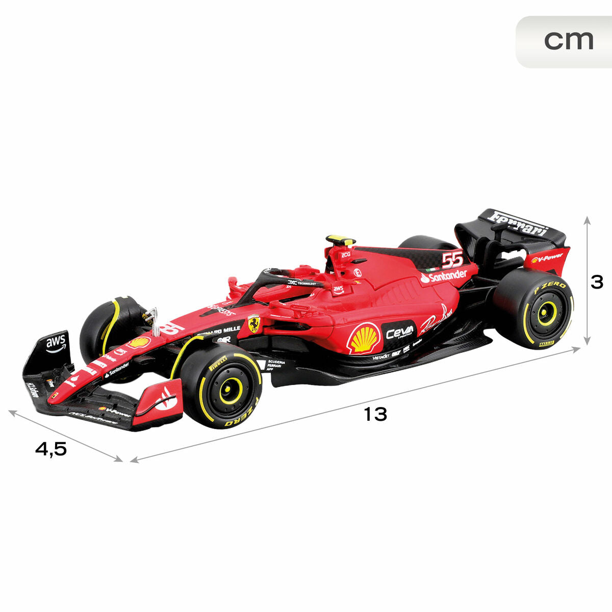 Mașină Bburago Ferrari F1 SF23 1:43 2 Piese - Jucarii si jocuri, Vehicule