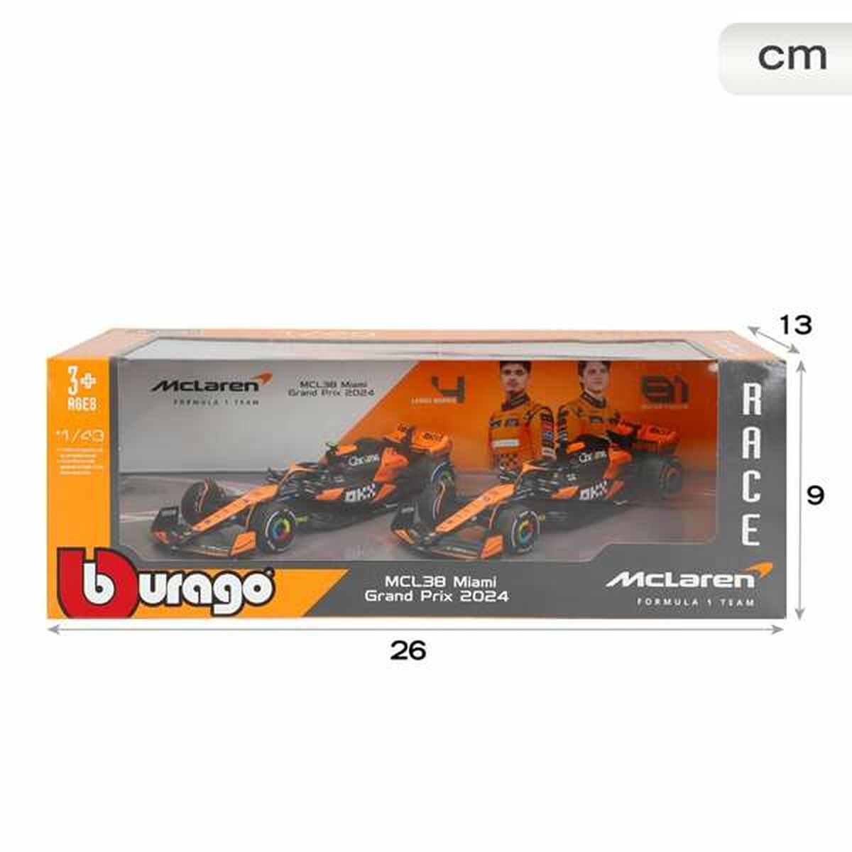 Set de 2 Mașini McLaren F1 1:43 - Jucarii si jocuri, Vehicule