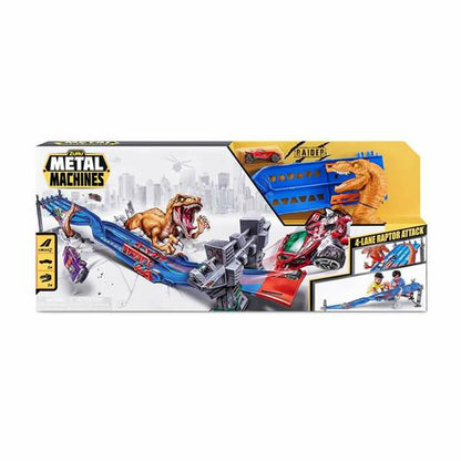 Pistă de Curse Zuru Metal Machines 4-Lane Raptor Attack 70 x 11 x 30 cm - Jucarii si jocuri, Vehicule