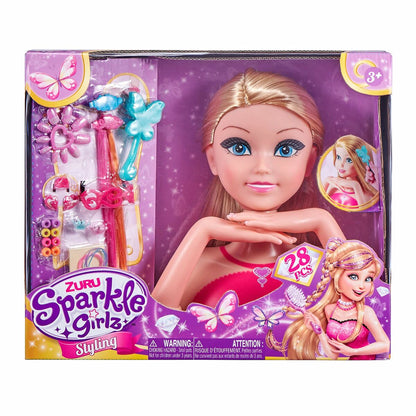 Păpușă pentru coafat Sparkle Girlz Bust - Jucarii si jocuri, Păpuși și accesorii