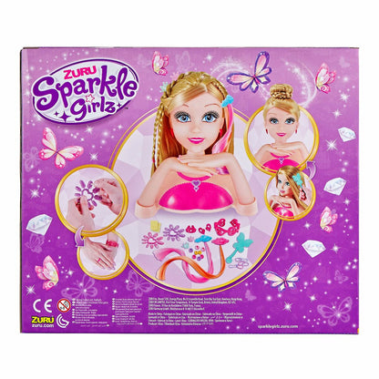 Păpușă pentru coafat Sparkle Girlz Bust - Jucarii si jocuri, Păpuși și accesorii