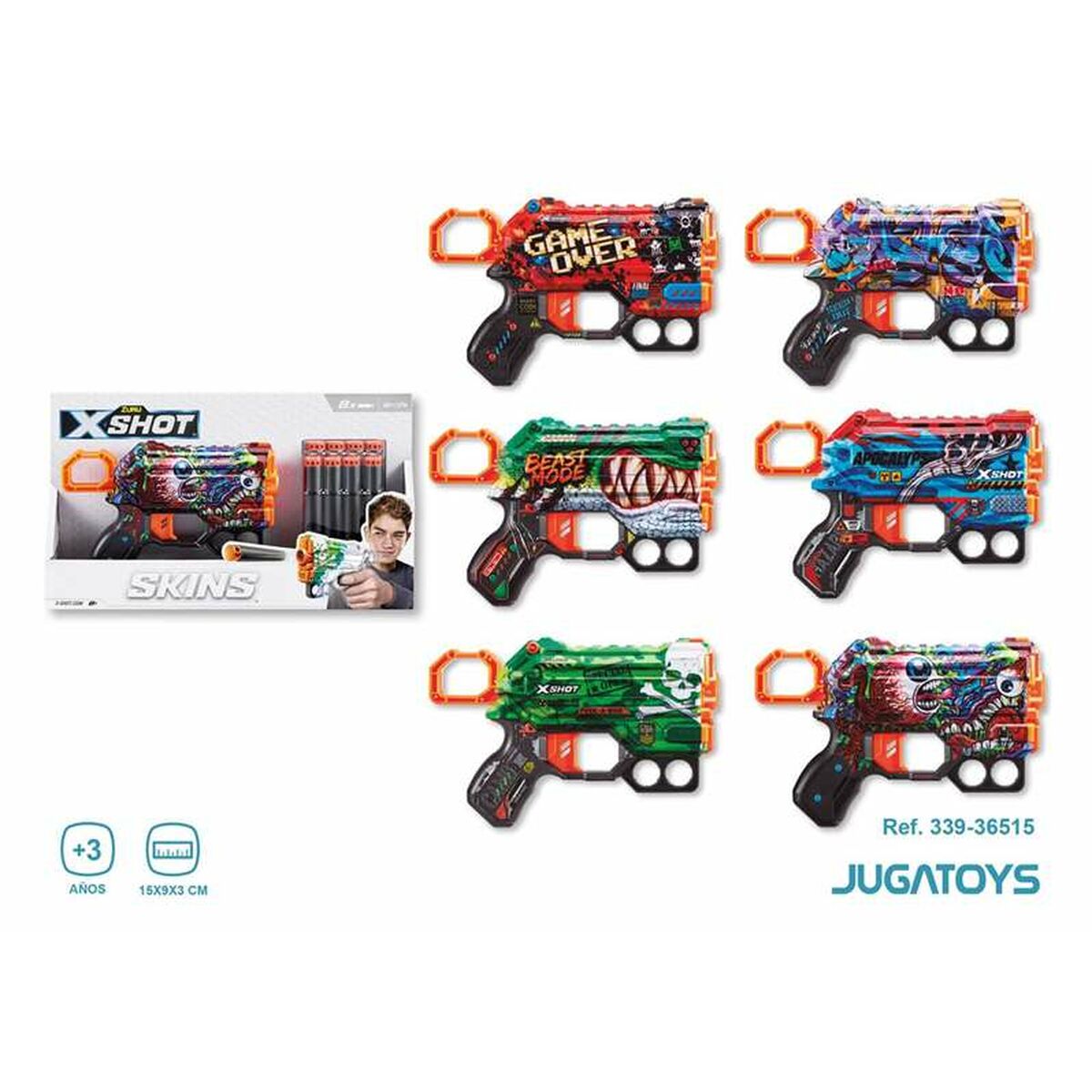 Pistol cu Săgeți X-Shot Skins Menace 15 x 9 x 3 cm - Jucarii si jocuri, Costume și accesorii